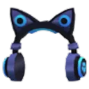 Blue Cat Ear Headphones