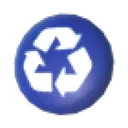 Eco Blue Recycling Bin Badge
