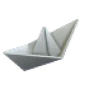 Eco Grey Origami Boat Hat