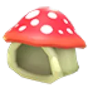 Eco Red Mushroom Hood