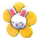 Flower Bunny Clip