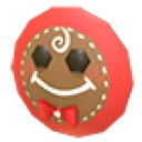 Gingerbread Face Flying Disc