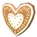 Gingerbread Heart Flying Disc