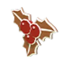 Gingerbread Holly Flying Disc