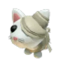 Halloween White Mummy Cat