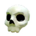 Halloween White Skull Hat