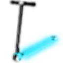 Neon Blue Scooter