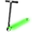 Neon Green Scooter