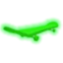 Neon Green Skateboard