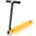 Neon Orange Scooter