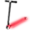 Neon Red Scooter