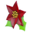 Poinsettia Hair Clip