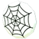 Reco White Spider Web Badge