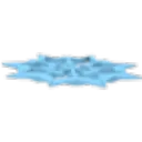 Snowflake Frisbee