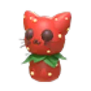 Strawberry Kitty Throw Toy