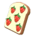 Strawberry Toast Flying Disc